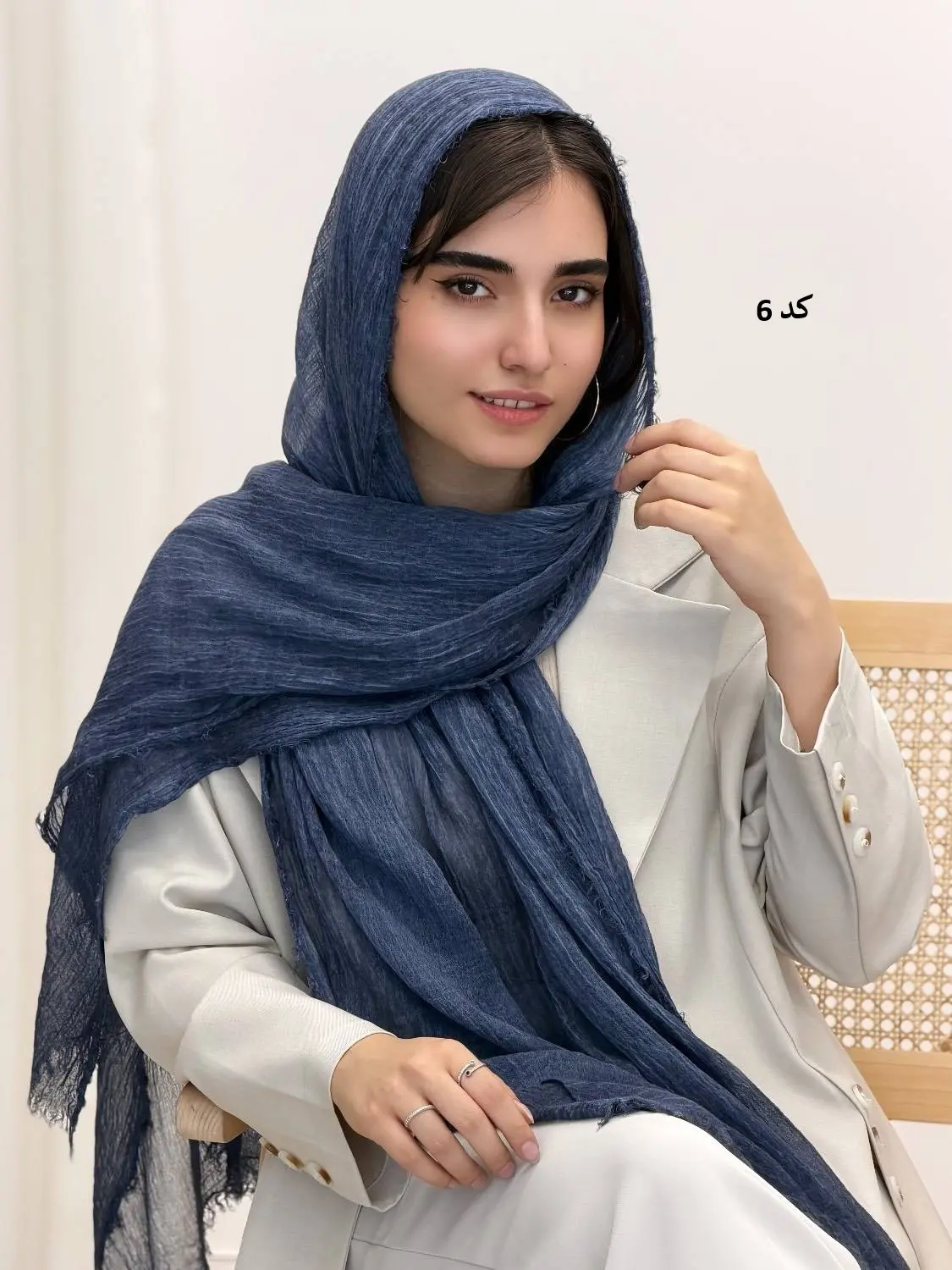 4509-شال کنفی بارلین